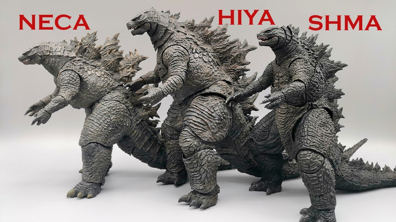 Hiya Godzilla Action Figure Compared to NECA and SH MonsterArts! We