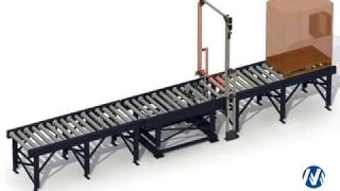 Inspection unit conveyor for pallets – 3D | Mecalux UK