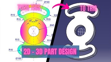 CATIA Design for Beginners Exercise04 I Catia v5 tutorial exercise I Part Design I AUTOCAD