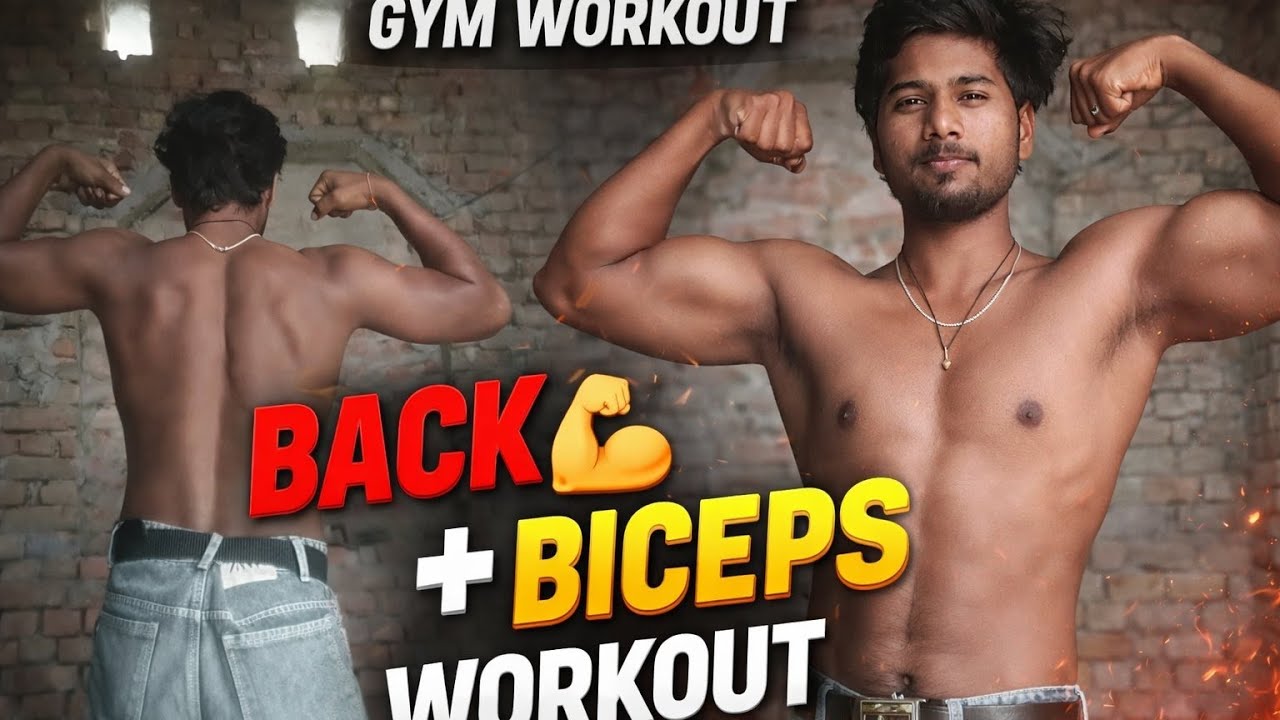 Bicep aur back exercise 💪#homeworkout part 1