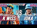 T8 🔥 K-Wiss (#5 Ranked Hwoarang) vs JoKa (#1 Ranked Feng) 🔥 Tekken 8 High Level Gameplay