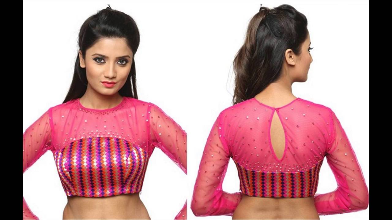 Boat Neck Net Blouse  Designs  YouTube