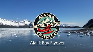 Flyover of Aialik Bay, Alaska (with relaxing music)