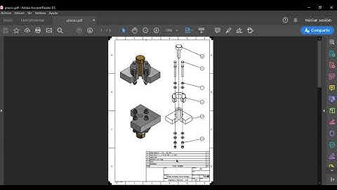 Plano de explosionado y video de explosionado en Inventor