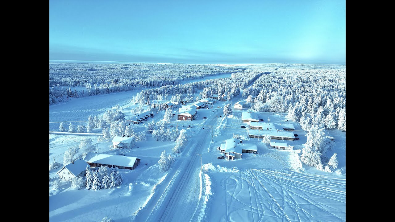 Savukosken Kylän Talvimaisemia Tammikuu 30 2026