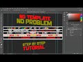 Lanyard Template Design Using Adobe Photoshop (Step By Step Tutorial)