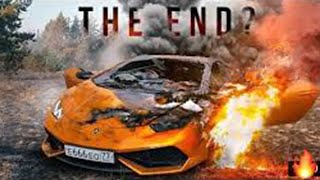 Russian blogger burned LAMBORGINI for 500,000$