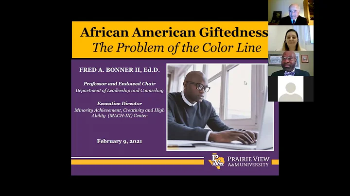 ICIE Talks: Fred Bonner II (African American Gifte...