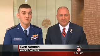Student Cadet Gets Medal