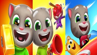 Talking Tom Blast Park Vs Talking Tom Sky Run Vs Talking Tom Gold Run Android Gameplay screenshot 2