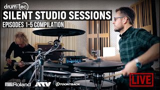 drumtec electronic drums & Roland TD50 Superior Drummer Silent Studio Sessions compilation