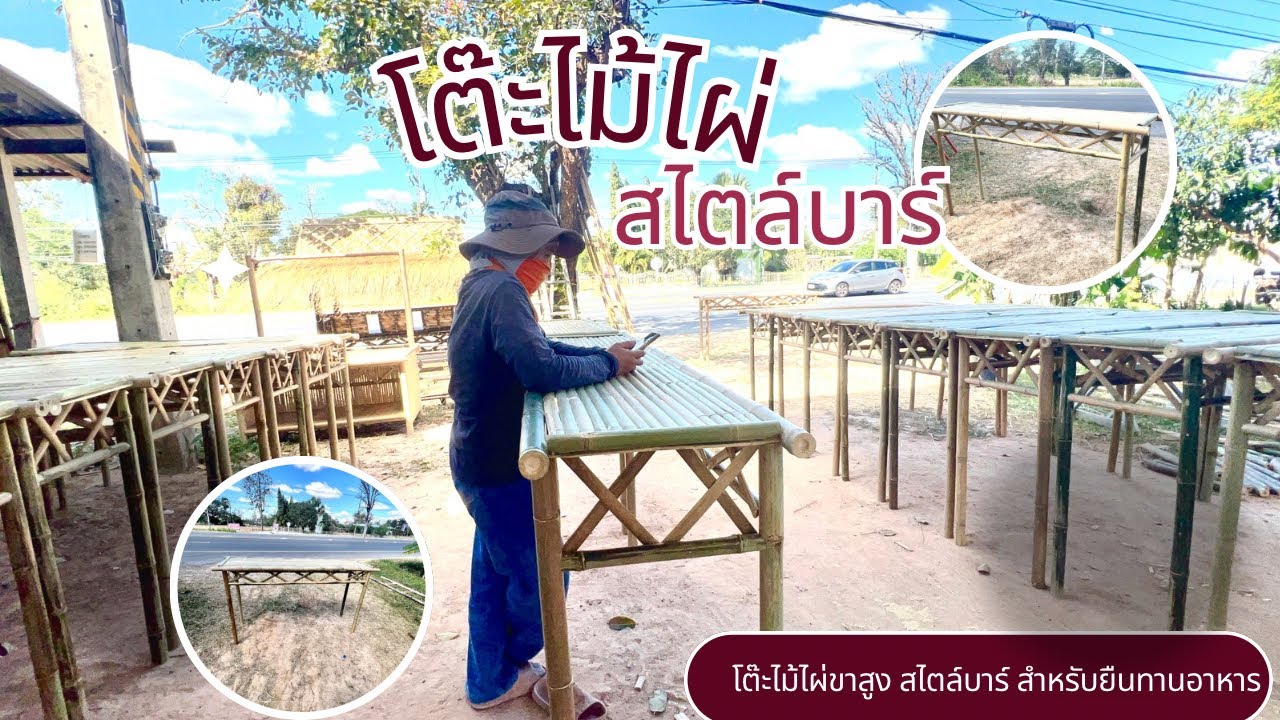 โต๊ไม้ไผ่ โต๊ะขาสูง(สไตล์บาร์)how to grow bamboo plant at home