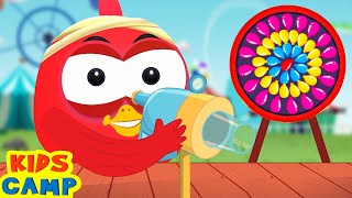 burst the balloon game lucky ducky cartoon and educational videos by kidscamp