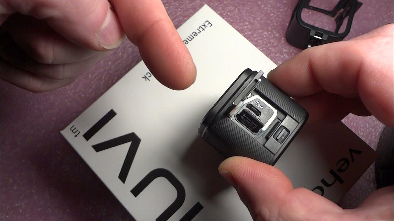 How to insert micro SD card into go pro hero 4 session YouTube
