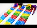 Marble Run Race ASMR☆HABA Slope ＆ Straight course Truck #73