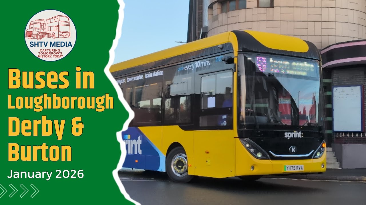 Buses in Loughborough, Derby and Burton | January 2026