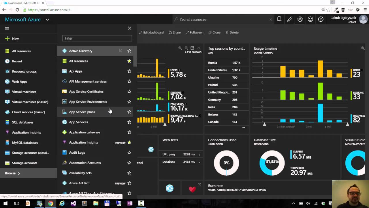 Azure Portal Tips & Tricks - 03. Customizing Side Bar - YouTube