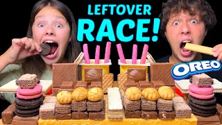 ASMR LEFTOVER CHOCOLATE DESSERT RACE EATING (OREO, LINDT, GODIVA CHOCOLATE) MUKBANG 먹방 Tati ASMR