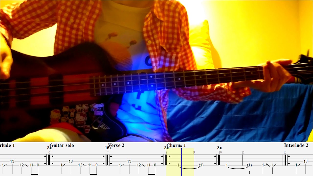 Hairspray Queen Nirvana Bass cover with tabs (4k) YouTube