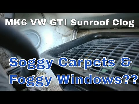 VW Sunroof Drain Clog Fix