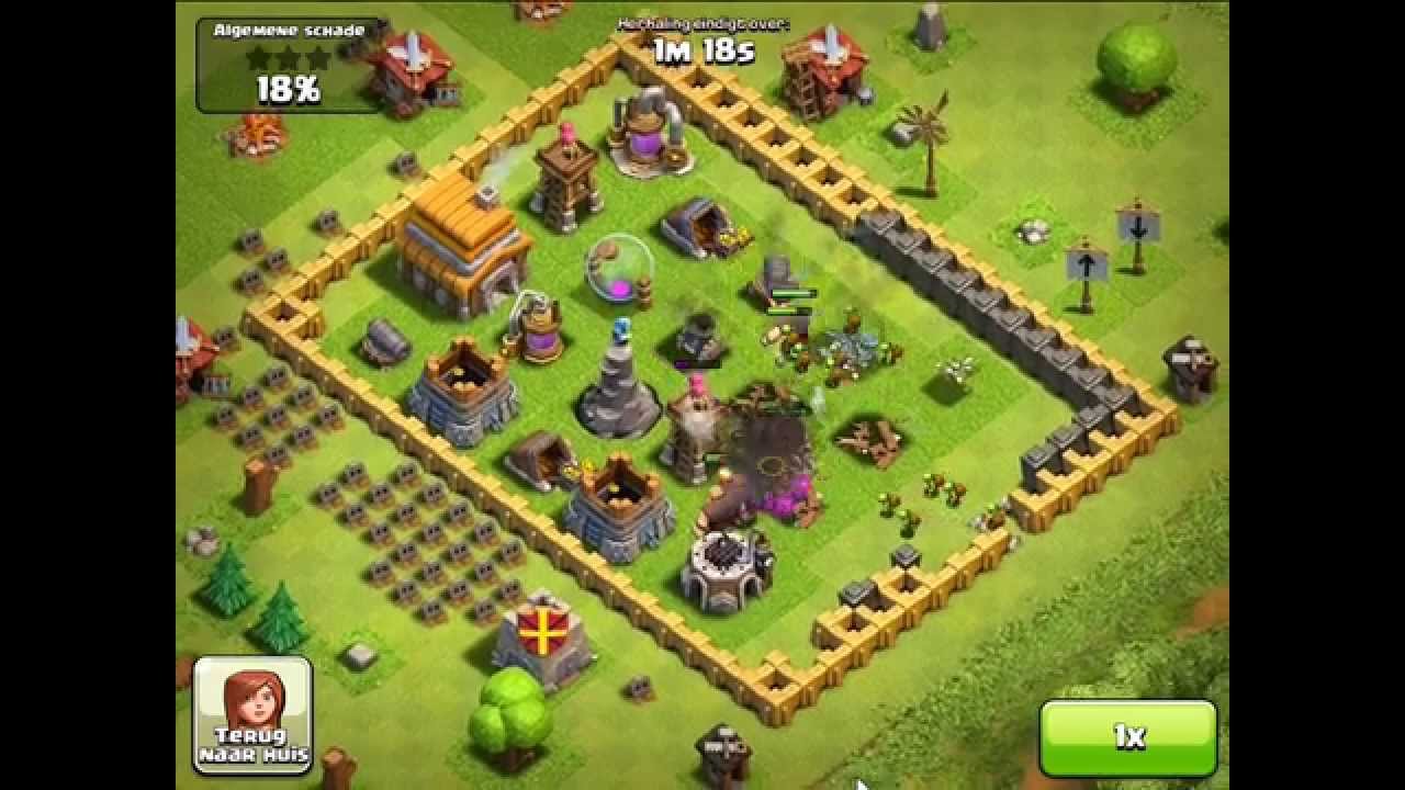 clash of clans nl aanval 4