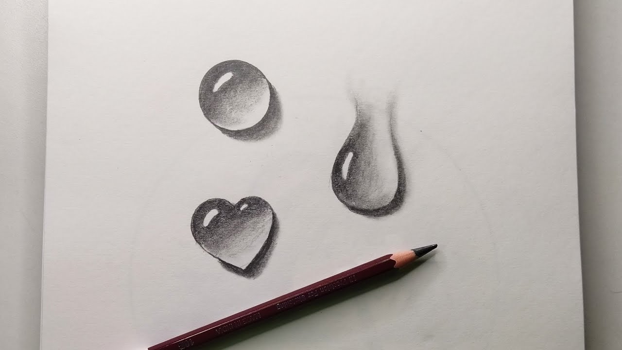 Easy 3D Art Pencil Drawing: How to Draw 3D Dew Drop on Leaf : 5 Steps (with  Pictures) - Instructables