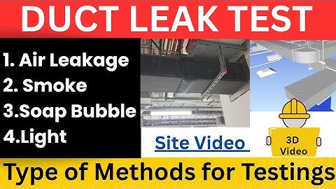 Duct leak test in hvac | Duct leakage testing | Duct leakage | Duct leak