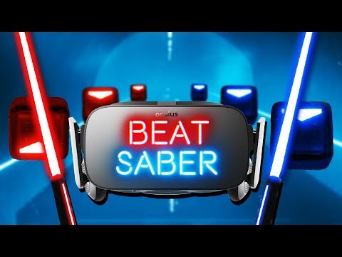 Slicing the Beat! - Beat Saber VR Gameplay - Oculus Rift VR