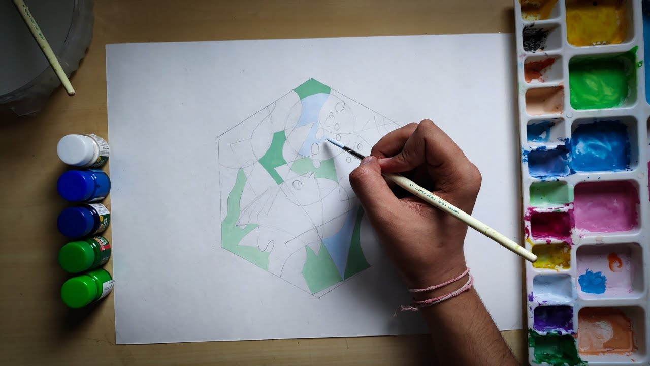 Hexagon Design | Intermediate Grade Exam Drawing