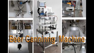 Single head small beer canning machine