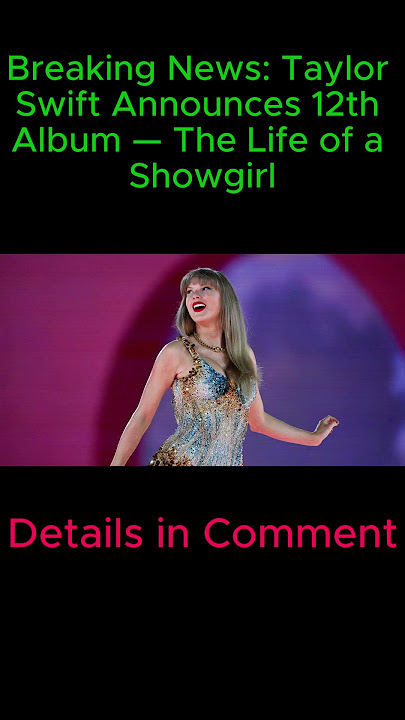 Taylor Swift Announces 12th Album -The Life of a Showgirl #youtubeshorts #trending #taylorswift