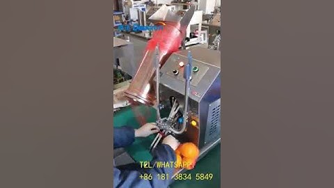 Mesh bag fruits filling and packing machine ，semi-auto packing machine.