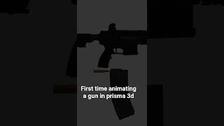 First time animating a gun in prisma 3d #prisma3d #animation