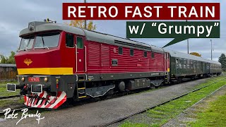 TRIP REPORT | Retro Fast Train | KŽC Kokořínský Rychlík | Class 749 Grumpy locomotive