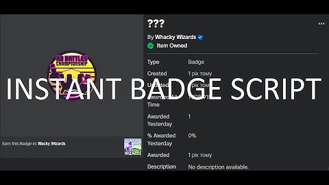 Wacky Wizards RB Battles Season 3 instant badge script [Roblox Exploiting]
