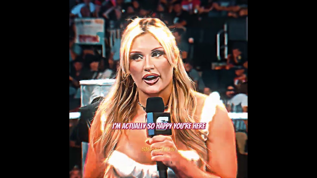 Tiffany Stratton chooses Trish Stratus as her challenger for WWE title at Evolution - 4K Edit #wwe