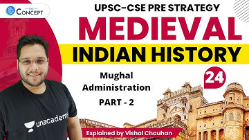 L24: Mughal Administration | Part 2 | Medieval History | UPSC CSE | Vishal Chauhan