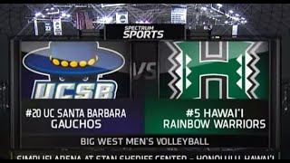 Hawaii Men's Volleyball, UH Rainbow Warriors vs UCSB Gauchos,  3/29/24