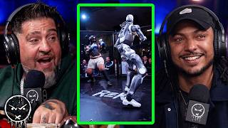 Full Man vs 6 Foot Robot Cage Fight News