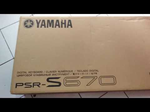 UNBOXING KEYBOARD YAMAHA PSR S670