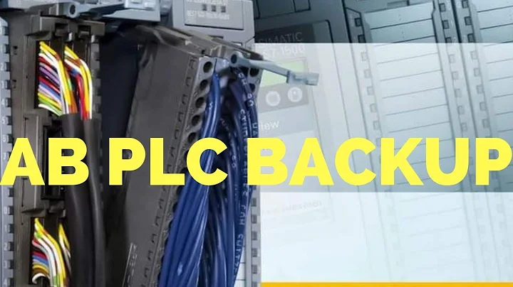 Allen Bradley PLC backup procedure : PLC Training Step by Step