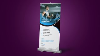 How to Design Corporate Roll Up Banner- Photoshop Tutorial