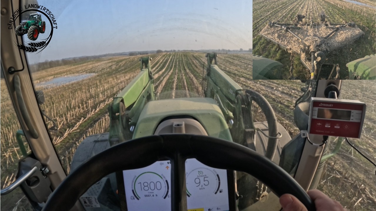 Mähen Mit Spearhead und Fendt 724 GenOne | Dänische Landwirtschaft