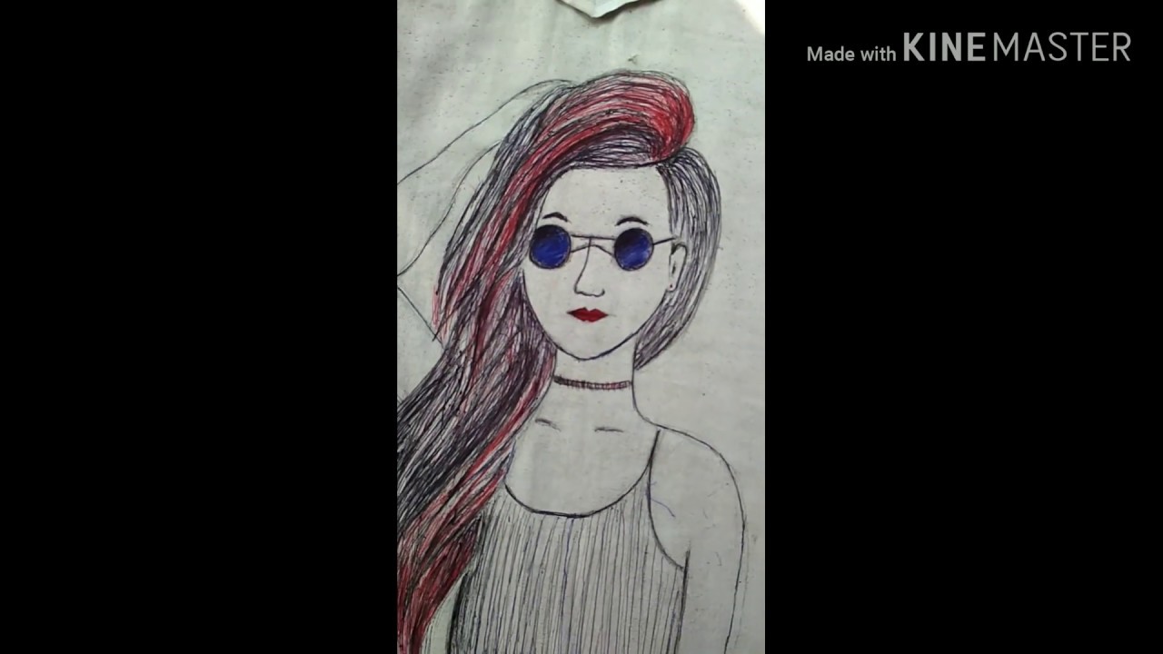 A cute girl ki painting kese kare YouTube