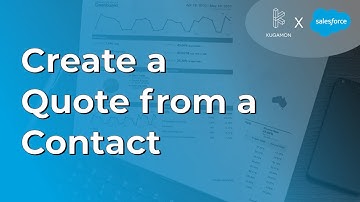 Create a Quote from a Contact #cpq #salesforce