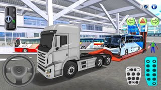 New Kia Express Bus Transporter Trailer Truck - 3D Driving Class gameplay - Android ios game 3d car screenshot 2