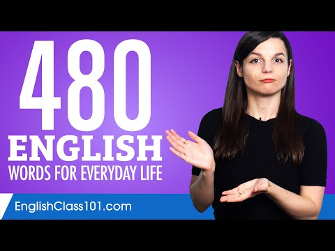 480 English Words for Everyday Life - Basic Vocabulary #24