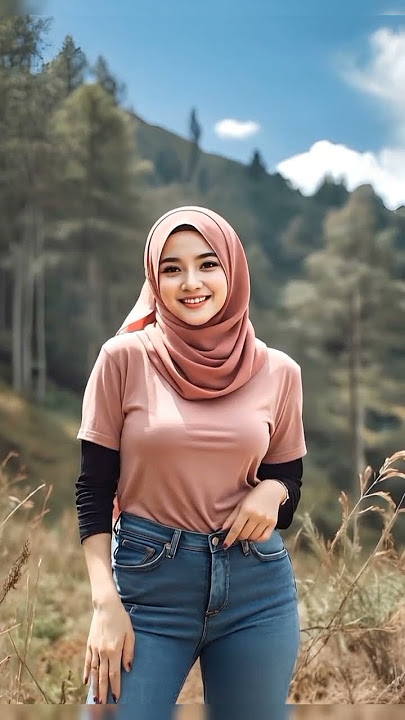 cewek hijab pink cakep banget #gadiscantikberhijab  #wanitacantik
