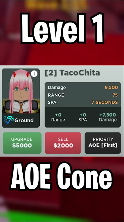 🌟6 STAR ] Tacochita ( Zero two ) - Showcase // ✨All Star Tower Defense 