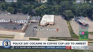 Madison police say cocaine in coffee cup led to arrest